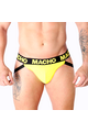 Jockstrap Giallo Lycra con Retro Aperto - Intimo Maschile Stiloso e Comodo