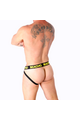 Yellow Lycra Jockstrap with Open Back - Stylish and Comfortable Men' Underwear
