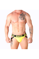 Yellow Lycra Jockstrap with Open Back - Stylish and Comfortable Men' Underwear