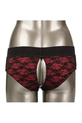 Scandal Crotchless Pegging Panty Set () - Realizza le Tue Fantasie Più Audaci