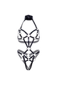 Body con Arnesi a Borchie in Pelle Kink - Leg Avenue | Stile Seduttivo