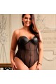 Bodysuit One Piece con Tiranti Metallici e Pannelli Trasparenti