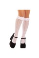 Knee-High Socks with Lace Ruffles and Hearts - Leg Avenue | Style and Comfort