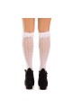 Knee-High Socks with Lace Ruffles and Hearts - Leg Avenue | Style and Comfort