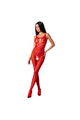 Passion BS078 Bodysuit - Sexy Lingerie with Lace and Sheer Panels | Crotch Opening