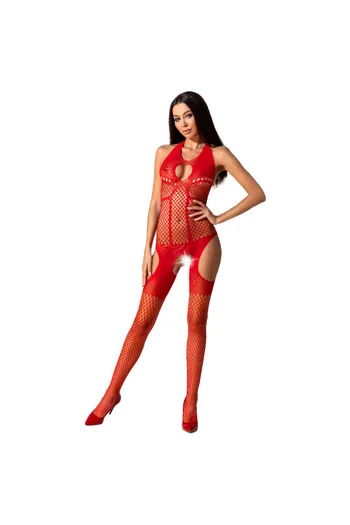 Passion BS079 Mesh Bodysuit - Sexy Lingerie with Lace and Sheer Details