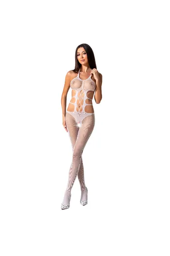 Passion BS084 Mesh Bodysuit - Sexy Lingerie with Opening & Sheer Details