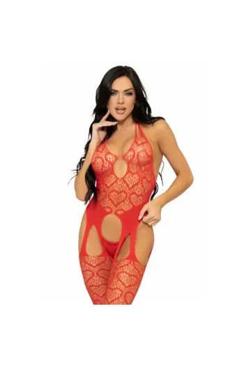 Bodystocking a Rete con Cuori - Lingerie Sexy senza Cuciture | Leg Avenue