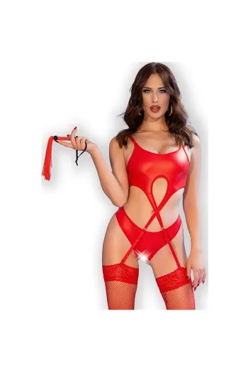 Sensual Eco-Leather Lingerie Set