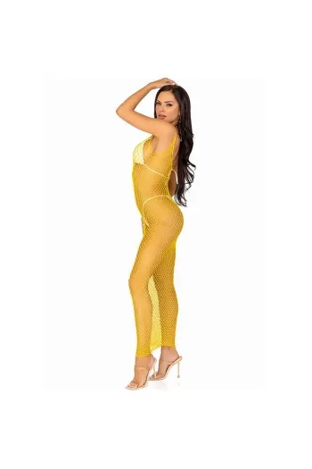 Vestito Lungo in Rete con Schiena Scoperta - Eleganza Bohémien | Leg Avenue