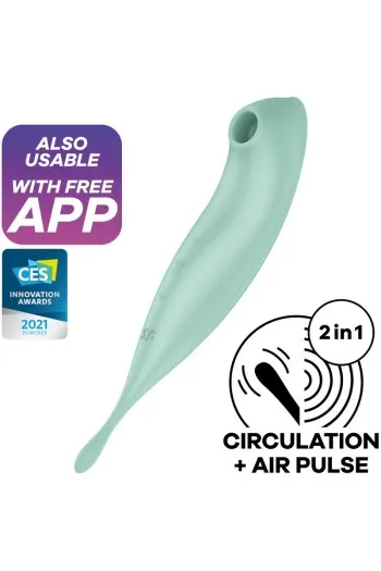 Satisfyer Twirling Pro+ | Vibro-Stimolatore App-Controllato con Onde di Pressione
