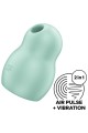Dual pulse air vibrator for on-the-go pleasure