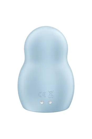 Dual pulse air vibrator for on-the-go pleasure