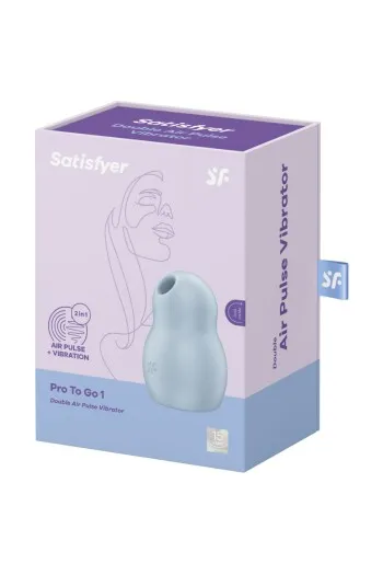 Dual pulse air vibrator for on-the-go pleasure