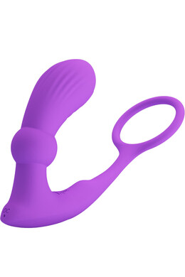 Penis Ring with Anal Plug and Remote Control - Complete Stimulation