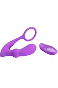 Anello Penieno con Plug Anale e Telecomando - Stimolazione Completa