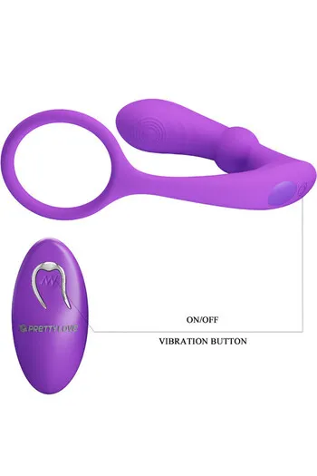 Anello Penieno con Plug Anale e Telecomando - Stimolazione Completa