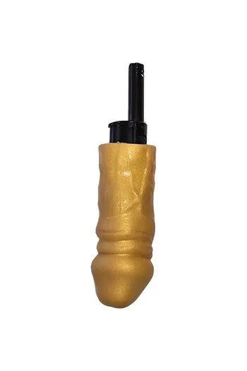 Rechargeable gold penis-shaped barbecue lighter
