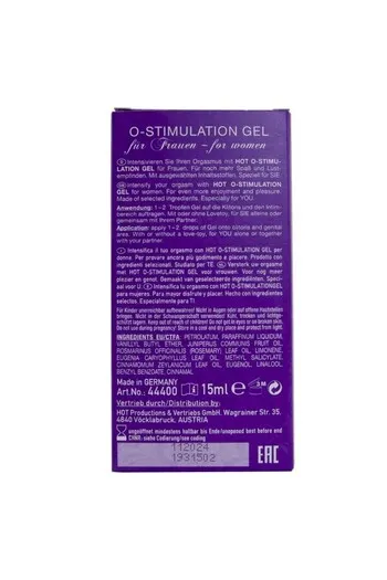 Gel stimolante femminile per piacere intenso