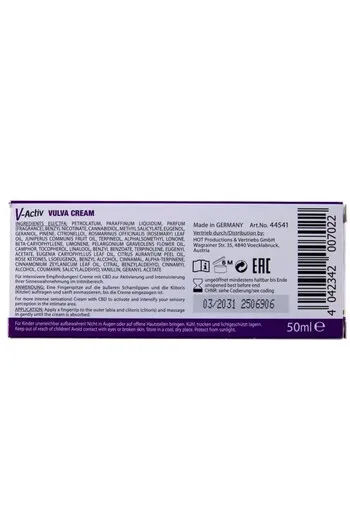 Crema Intima CBD per Sensazioni Intensificate