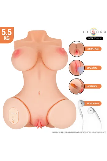 Deep Touch Torso with Vagina and Anus, Suction, Heat, Vibration and Voice 5.5 kg