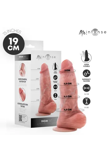 MR INTENSE - Spencer Small Ultrarealistic Dildo with Testicles 19 cm