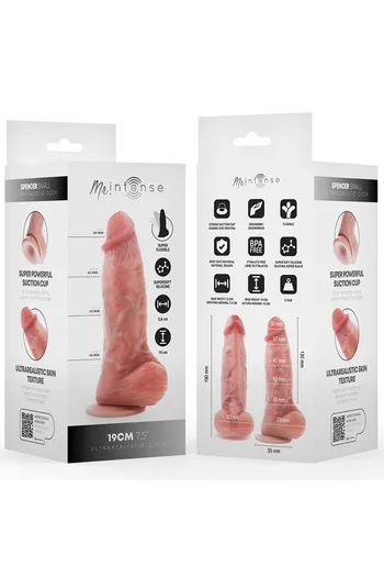 MR INTENSE - Spencer Small Ultrarealistic Dildo with Testicles 19 cm