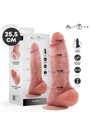 MR INTENSE Spencer Dildo Ultrarealistico con Testicoli, Silicone 25,5 cm Diametro 6,2 cm