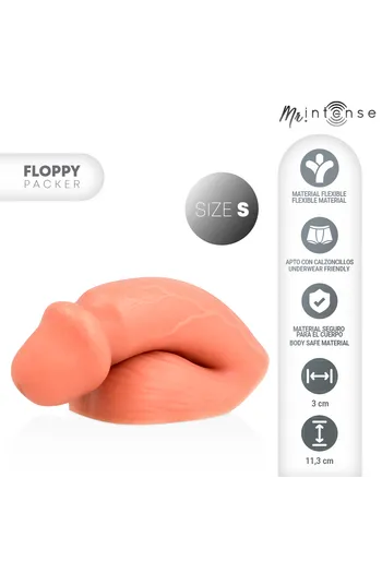 Realistic Flaccid Penis Packer with Testicles - Size S