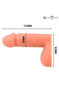 Packer Pene Realistico con Testicoli Flaccido - Taglia S