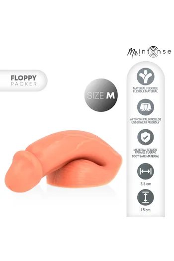 Packer Pene Realistico con Testicoli Flaccido - Talla M