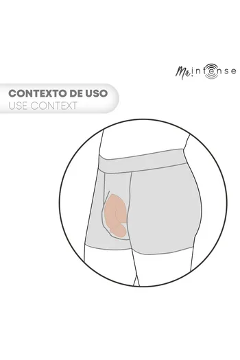 Packer Pene Realistico con Testicoli Flaccido - Talla M