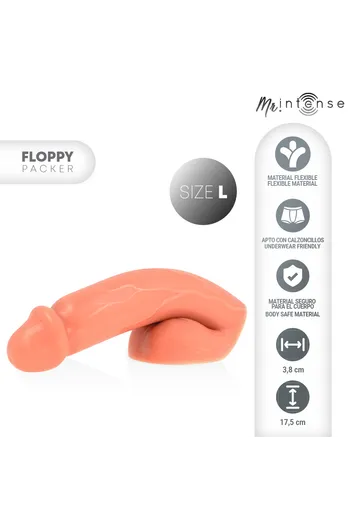 Realistic Flaccid Penis Packer with Testicles - Size L