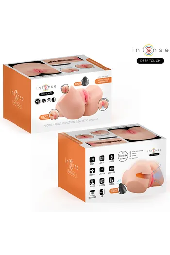 Hyperrealistic masturbator with vibration, suction and heat