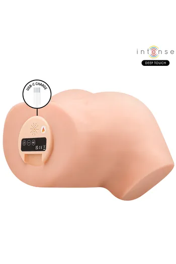 Hyperrealistic masturbator with vibration, suction and heat