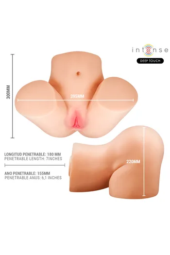 INTENSE Deep Touch: Masturbatore iperrealista con vibrazione e calore