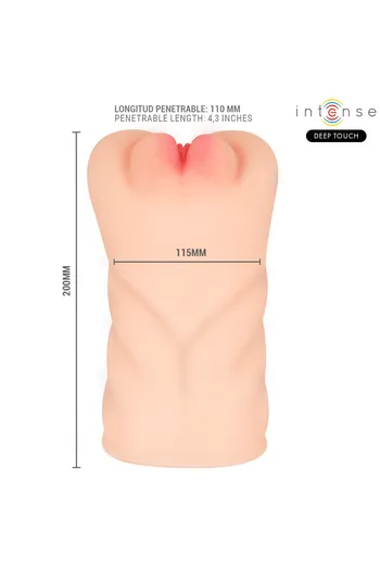 Hyperrealistic vaginal masturbator with vibration and suction