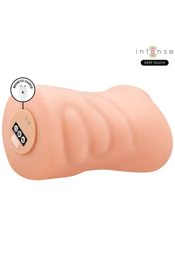 Hyperrealistic vaginal masturbator with vibration and suction