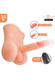 INTENSE DEEP TOUCH - DAMIEN TORSO WITH ANUS AND REALISTIC DILDO WITH PUSHING AND VIBRATION REMOTE CONTROL 3.5 KG
