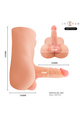 INTENSE DEEP TOUCH - DAMIEN TORSO WITH ANUS AND REALISTIC DILDO WITH PUSHING AND VIBRATION REMOTE CONTROL 3.5 KG