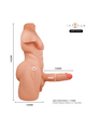 Hyperrealistic male torso masturbator with vibration and thrust