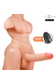 Hyperrealistic male torso masturbator with vibration and thrust