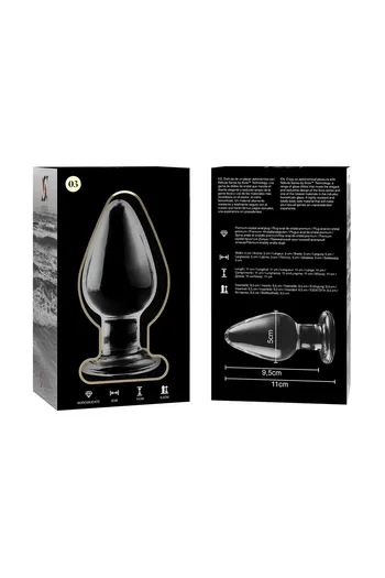 Plug Anale in Vetro Borosilicato - Esperienza di Lusso