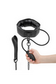 Inflatable bondage collar with chain for control play