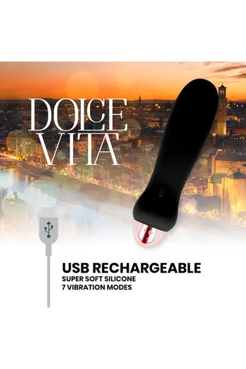 Rechargeable Dolce Vita Vibrators: Soft Silicone and Powerful
