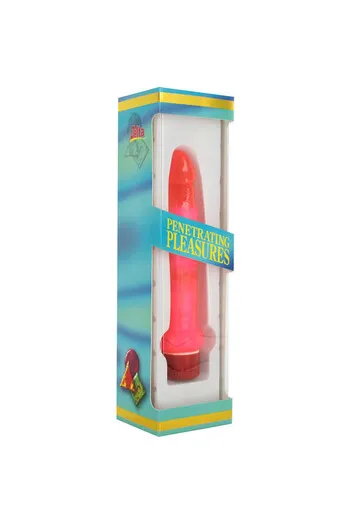 Jelly Thin Anal Vibrator Pink