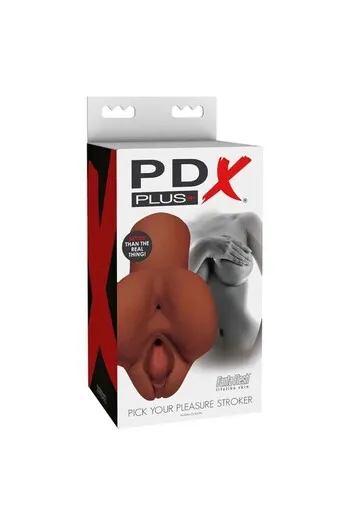 Pick Your Pleasure Double Masturbator Brown