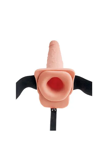 Harness with Realistic Ejaculating Dildo 22.9 cm