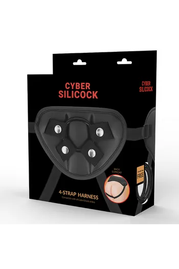 Strap-on Harness with 3 Silicone Rings