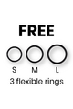Harness compatible with silicone rings
